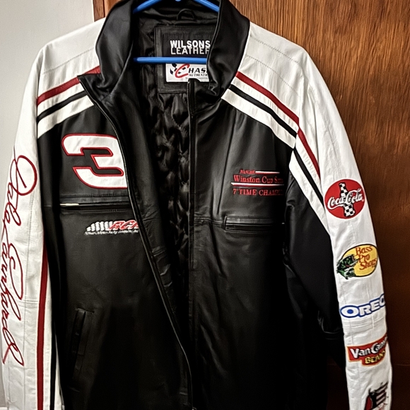 Wilsons Leather Racing Patch Jacket - Picture 2 of 5